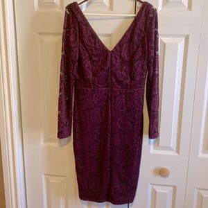 NWOT le château purple lace dress